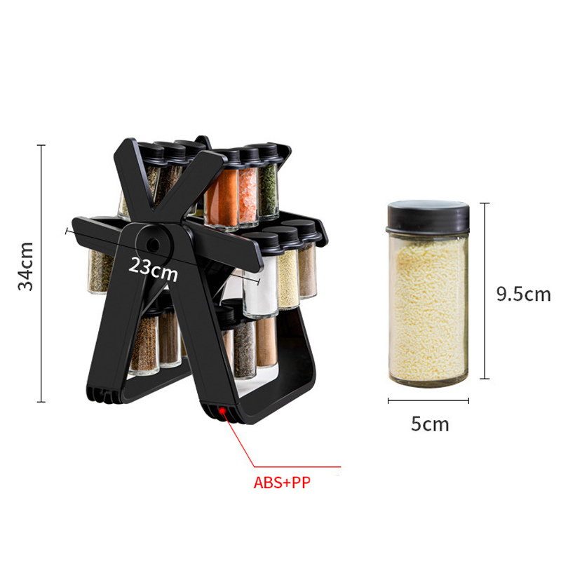 منظّم توابل دوّار عملي – دوران سلس، ترتيب أنيق